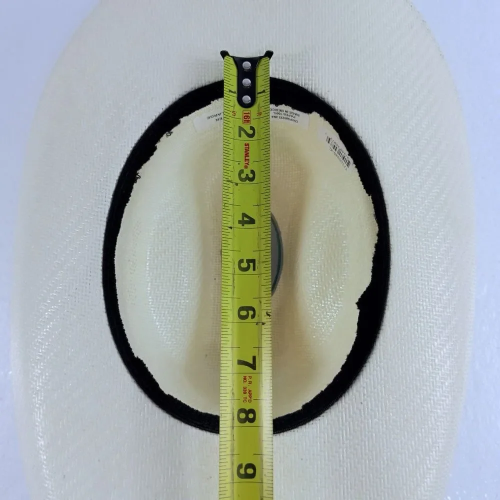 Twister Men's Cowboy Straw Hat Size Extra Large Western Ivory Color Durable